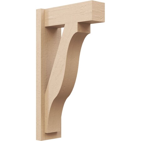 Ekena Millwork 5 1/2-in W x 14-in D x 26-in H Funston Block Rough Cedar Woodgrain TimberThane Outlooker, Primed Tan OUTUR055X14X26FST44RCPR